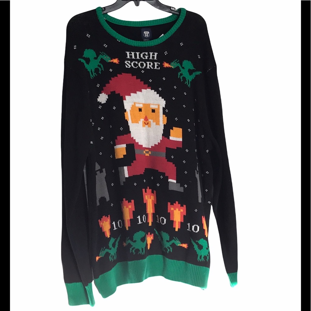 Gamer Santa Sweater Size:2X - Picture 2 of 6